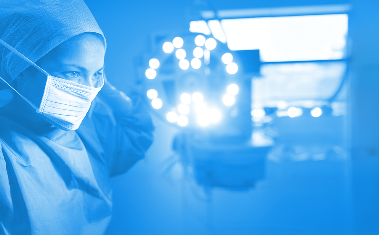 Personal médico en el área quirúrgica